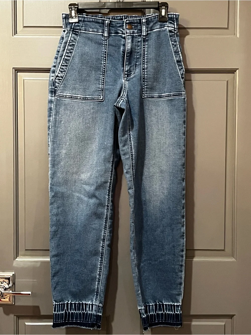J. Crew Light Blue Surplus Jeans with released hem